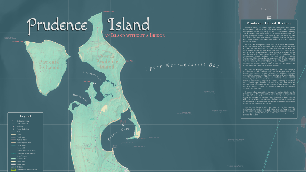 Prudence Island Map