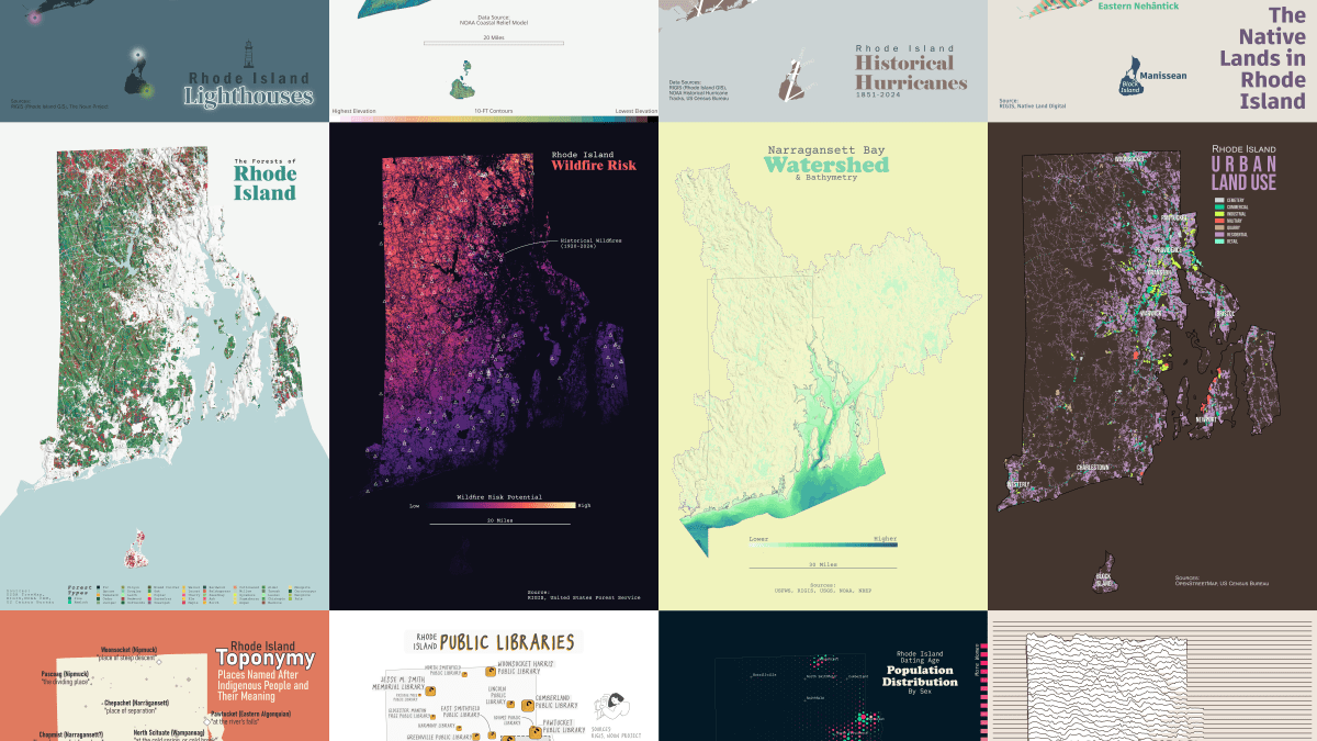 16 Maps of Rhode&nbsp;Island